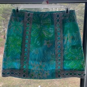 Lilly Pulitzer, Pansy Skort, Lagoon Green, Size 00, NWT